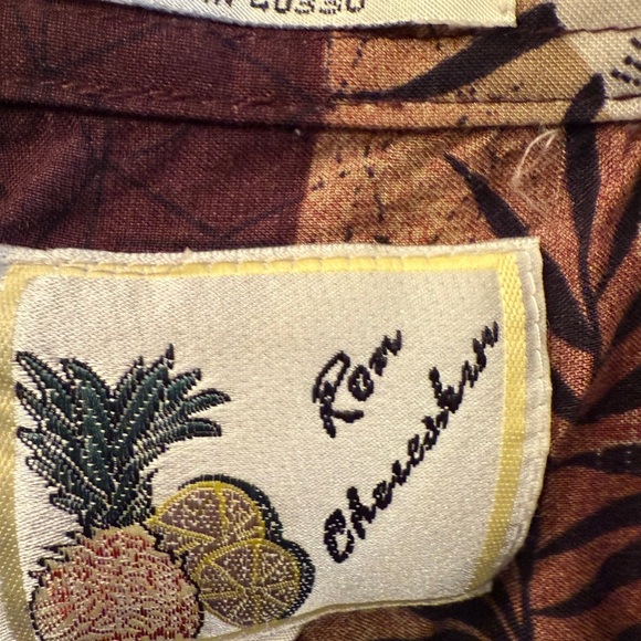 Vintage Ron Chereskin Men’s Sz M Tropical Print Button Down Shirt Mens - Picture 4 of 10